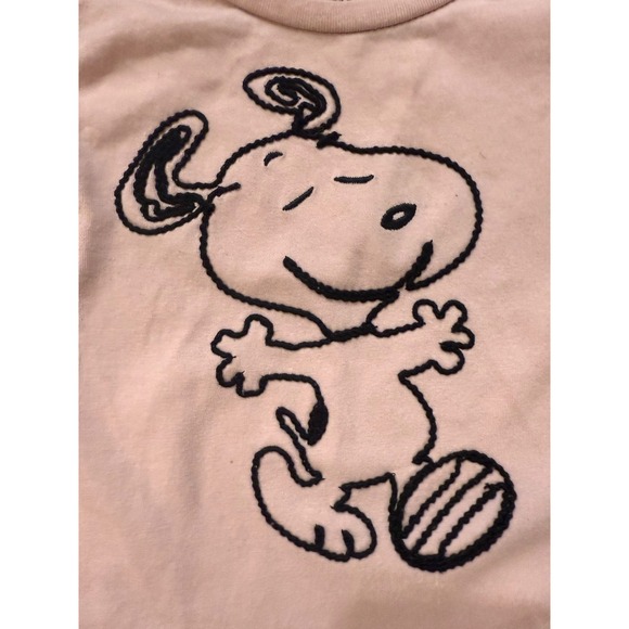 Peanuts Snoopy Shirt Toddler 2T Pink Long Sleeve Graphic Baby Gap Crewneck - Picture 2 of 5